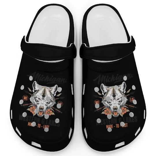 Western great lakes Michigan home of the wolf Clogs