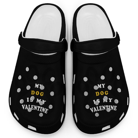 My dog is my valentine Clogs