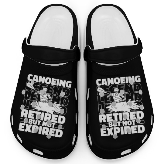 Canoe Canoeing Canoeist Retired Clogs