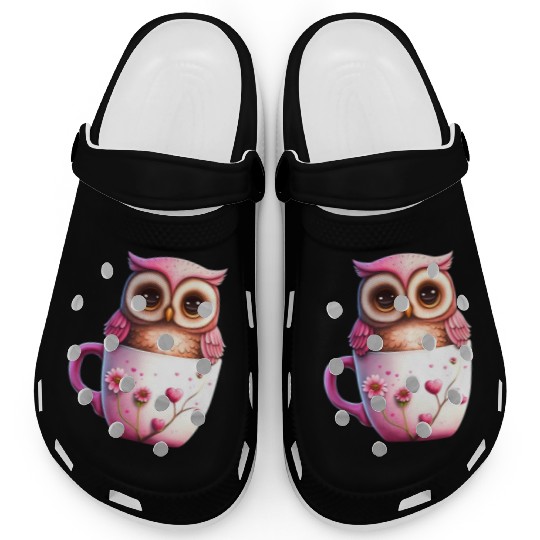 Owl Animal Cute Wild Bird Zoo Forest Nature Child Clogs