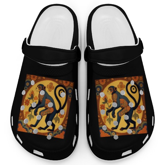 Cute Spider Monkey Animal Lovers Spider Monkey Clogs