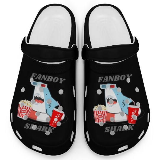 Cinema Fanboy Shark Clogs