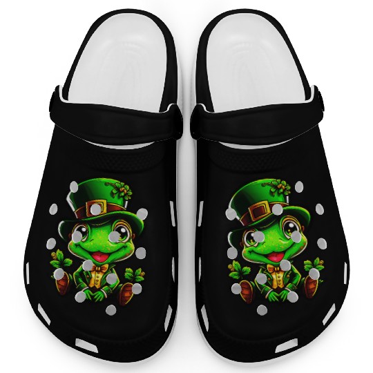 Frog Spells On St. Patrick's Day Clogs