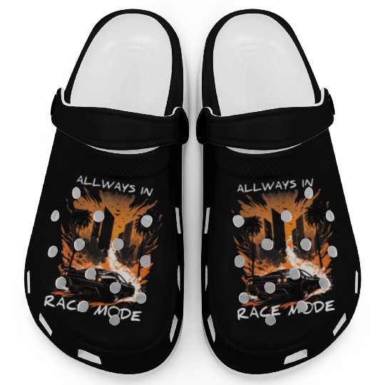 allways in race mode, sports car, drifting car Clogs