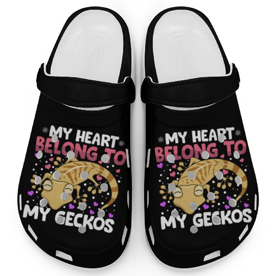 Valentines Day My Heart Belong to My Leopard Clogs