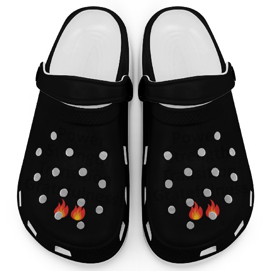 POWER STRENGTH TRANSITION GRATEFULNESS - BLACK Clogs