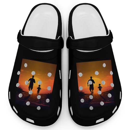 Running Exercise for Fitness Enthusiasts Father Clogs