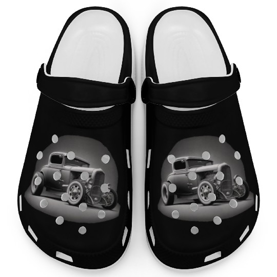 Street Rod Aesthetic Style Vintage Car Hot Rod Clogs