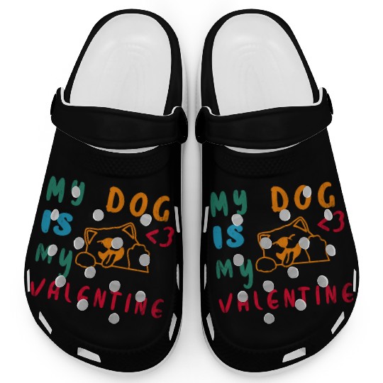 My Dog is my valentine Clogs