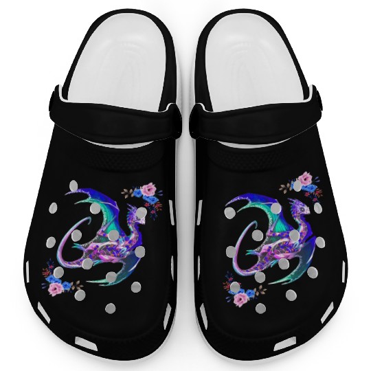 Day Of The Dead Sugar Skull Dragon Clogs
