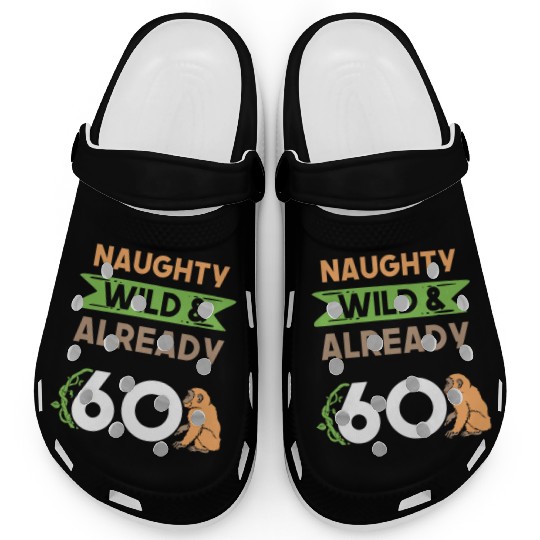 Gift 60 years birthday women Ape Monkey Clogs