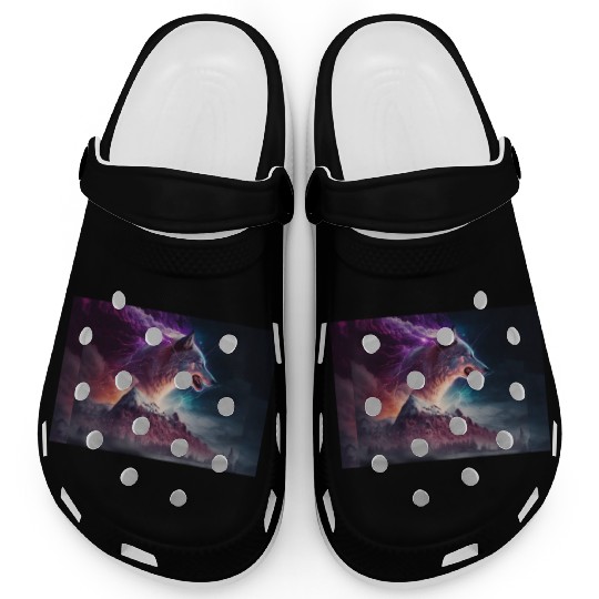 Electric Mountain, Violet Skies, and a Luminous Wo Clogs