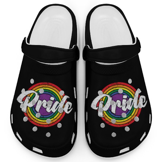 Pride LGBT Rainbow Colors Clogs