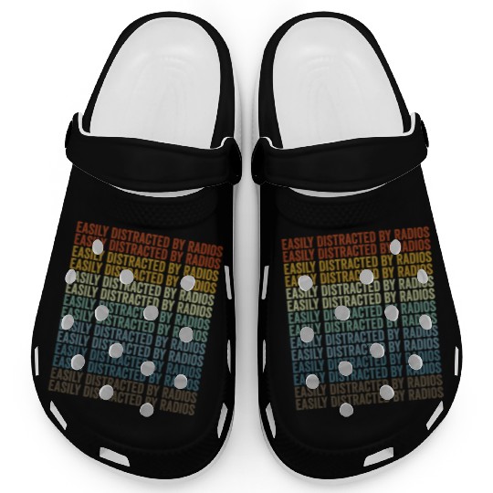 Easily Distracted By Radios Ham Radio Clogs