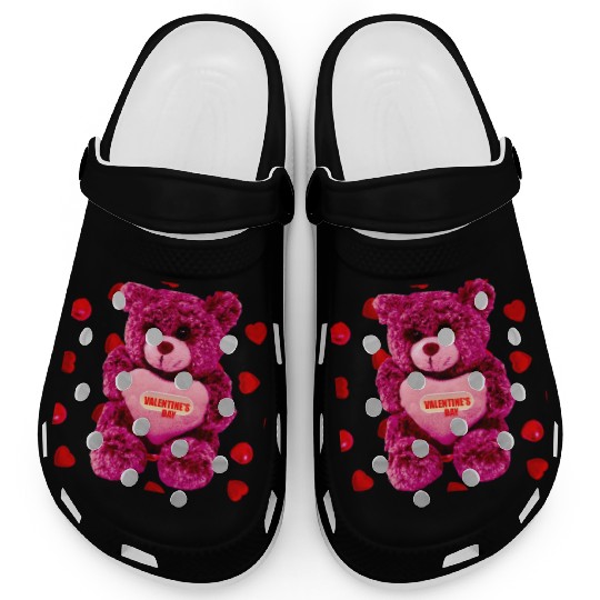 Lovely Valentine's Day Teddy Bear Clogs