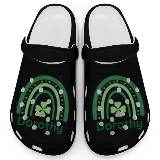 Dorothy Clover Charm Boho Rainbow Clogs