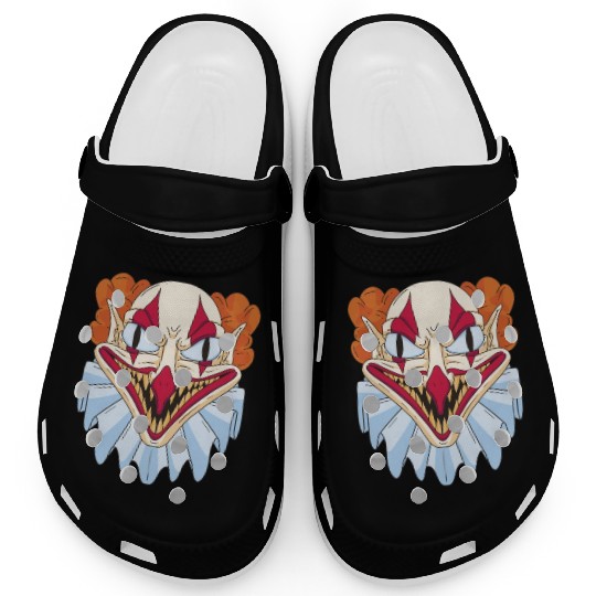 Scary creepy clown smile Scary creepy clown smile Clogs
