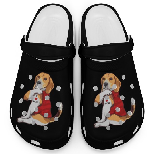 I Love Mom | Dogs Tattoo Clogs