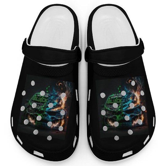 Racing Skulls Ken block Clogs