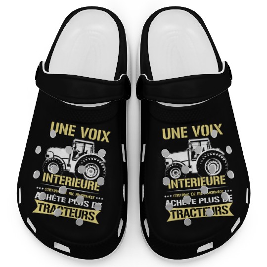 Voice Whispering Get More Tractors Farm Farmer Clogs