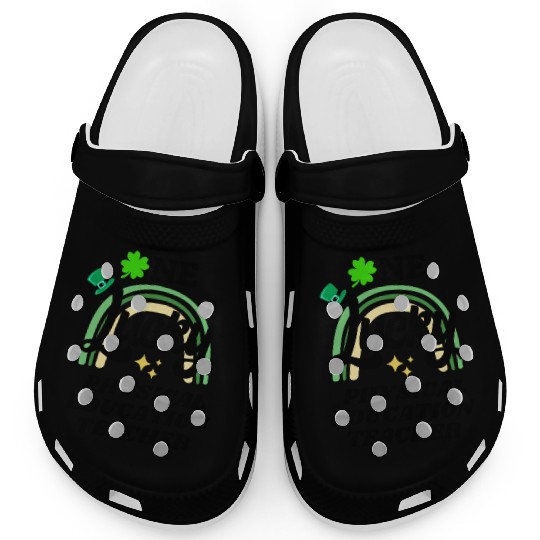 Physical education teacher, St Patrick's Day Gift Clogs