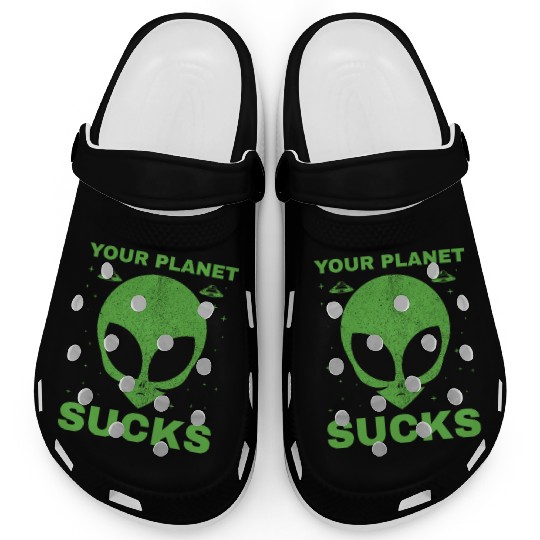 Alien, Aliens, UFO, UAP, Space Unknown Flight Clogs