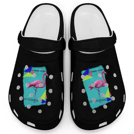 Retro Flamingo Clogs