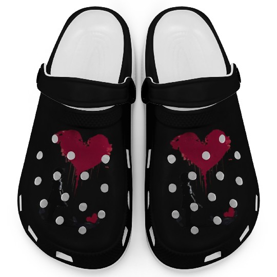 Banksy Love Heart Style Clogs
