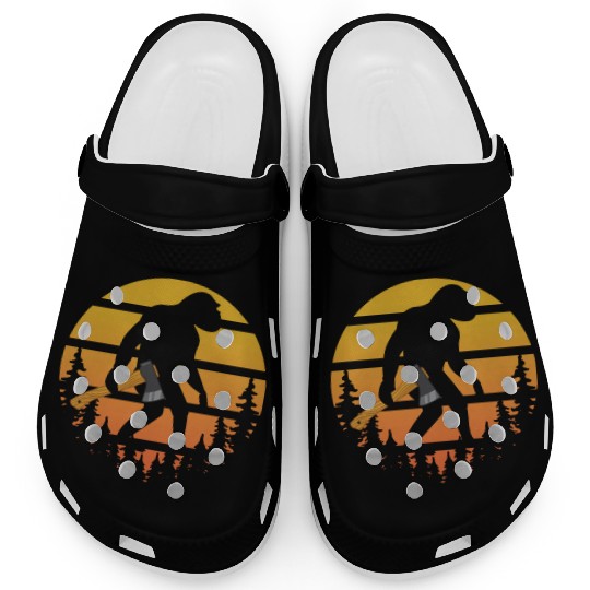 Retro Sasquatch Axe Throwing For Axe Thrower Clogs