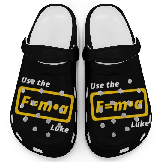Star Wars, physics, use the force, science, funny Clogs