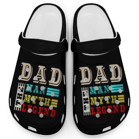 funny trucker Dad the man the myth the legend Clogs