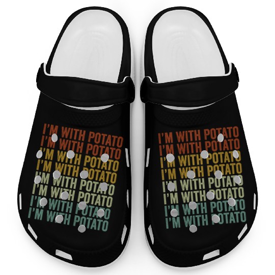 I'm With Potato Potato Lover Clogs