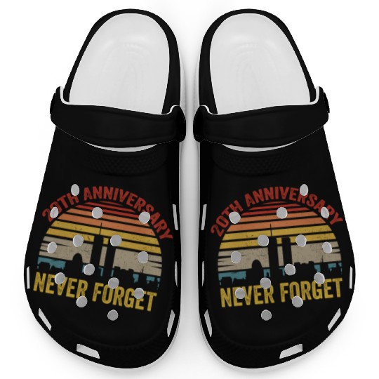 Never Forget 9 11 20th Anniversary Clogs