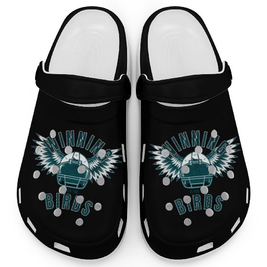 Vintage Philadelphia FLY EAGLES FLY Clogs