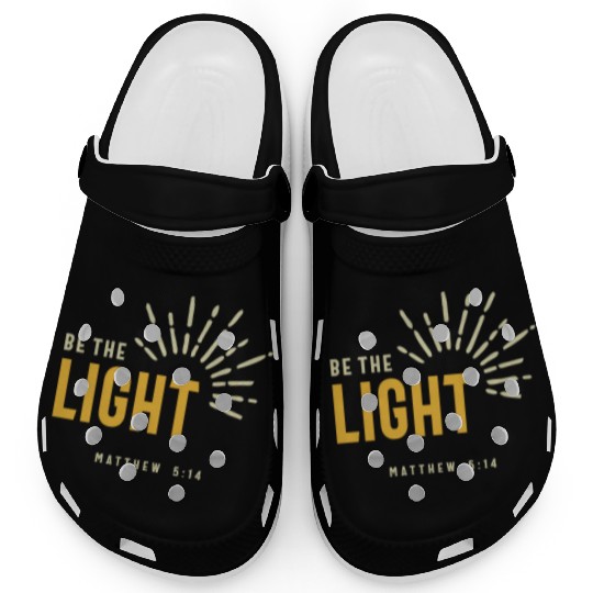 Christian Be The Light Matthew 5:14 Inspirational Clogs
