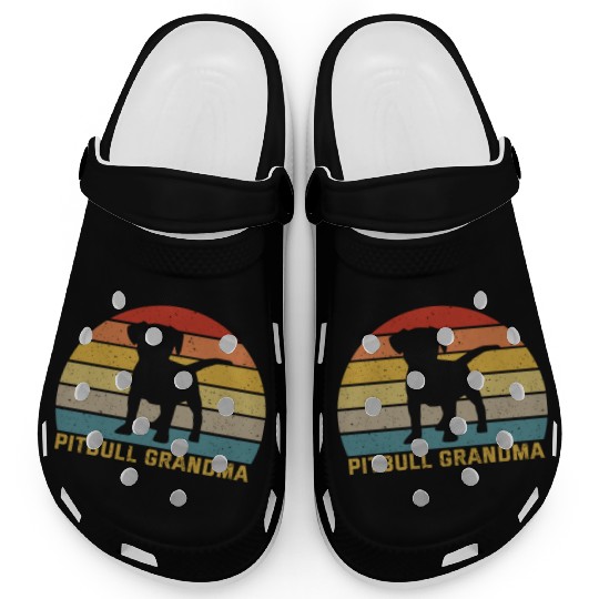 Pitbull Grandma For Pitbull Dog Lover Clogs