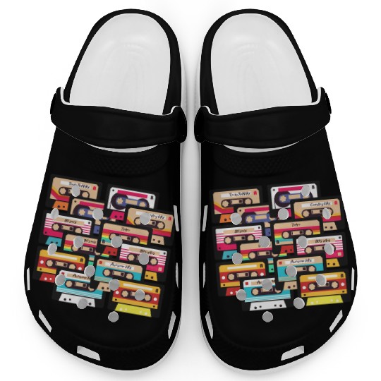 80s 90s Music Cassette Tapes Vintage Clogs