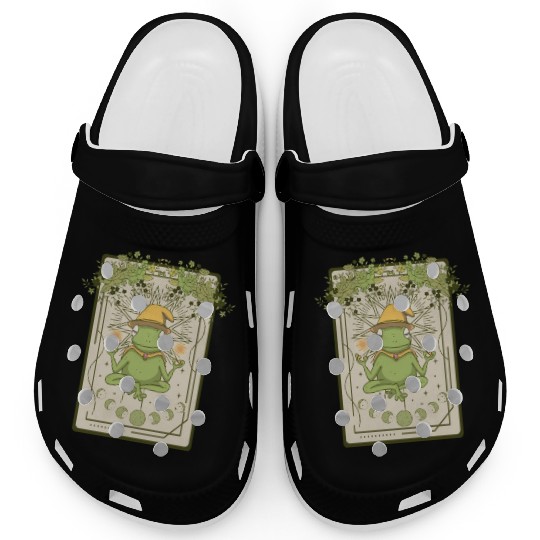 Dark Cottagecore Wizard Frog Goblincore Aesthetic Clogs