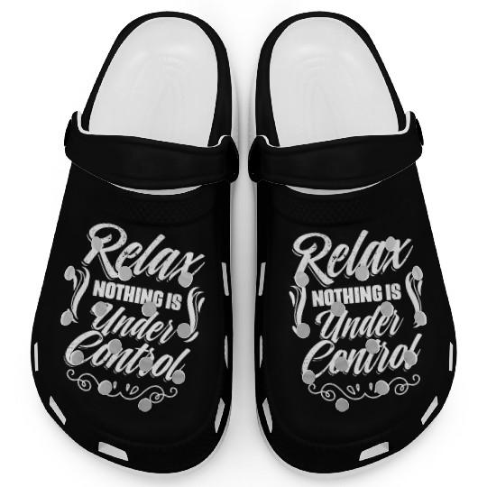 Funny Meditation Yoga Sarcasm Relax Nothing Is Clogs