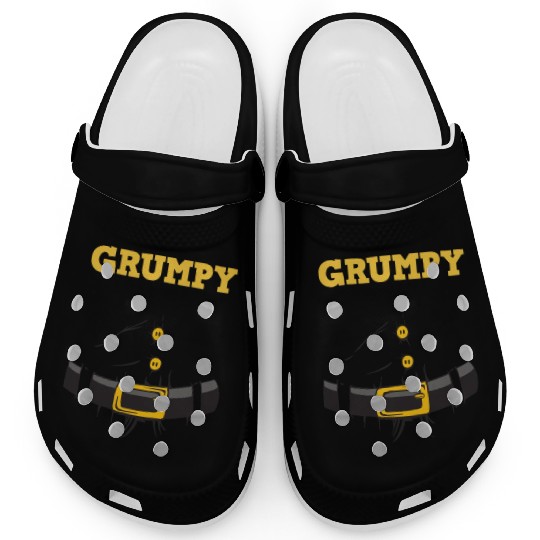 Grumpy Santa Claus - Ugly Christmas Clogs