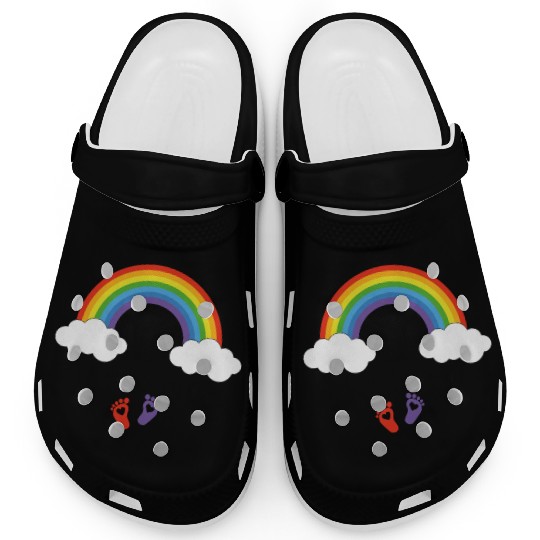 God keeps his promises Rainbow infant gown Clogs