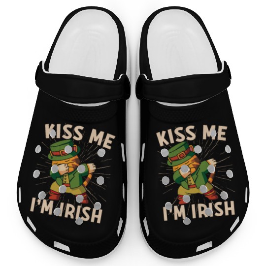 Kiss Me Im Irish Baby St Patricks Day Clogs