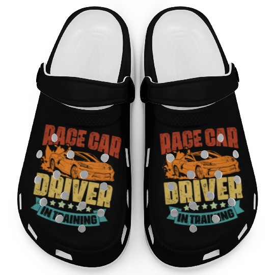 Vintage Race Car Driver In Training An Automotive Clogs