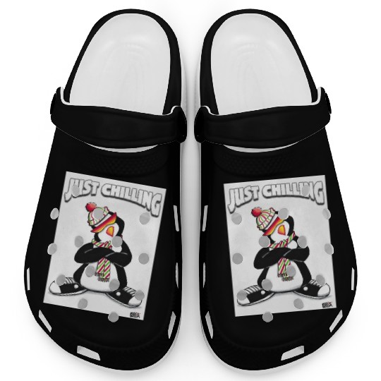 Just Chilling Penguin by Black Sheep Graphix Clogs
