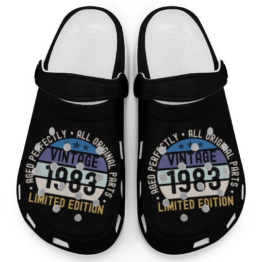 40th Birthday Vintage 1983 Clogs