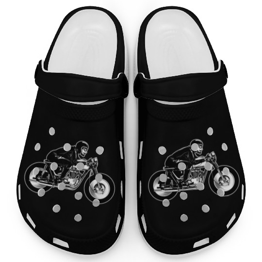 Cafe Racer Motorcyclist (2c) Clogs