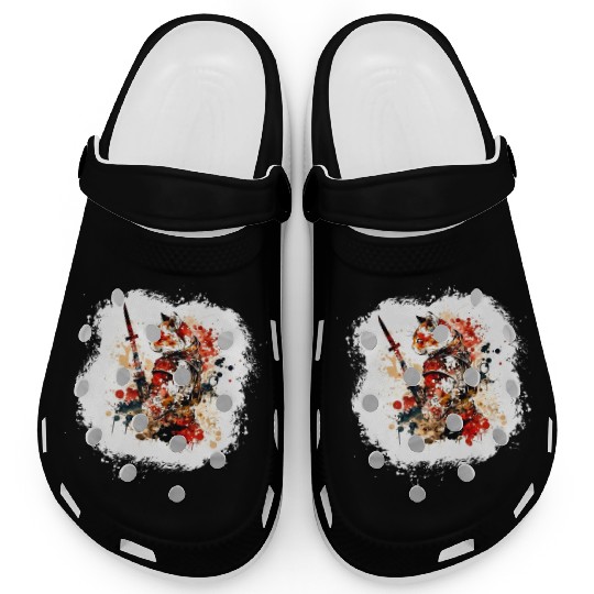Cute Samurai Cat Clogs