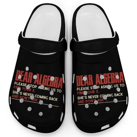 Algebra, calculus, science, mathematics Clogs