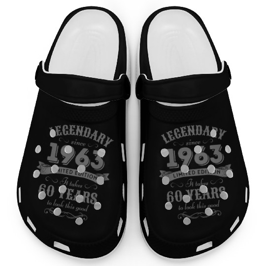 60th Birthday Vintage 1963 Clogs