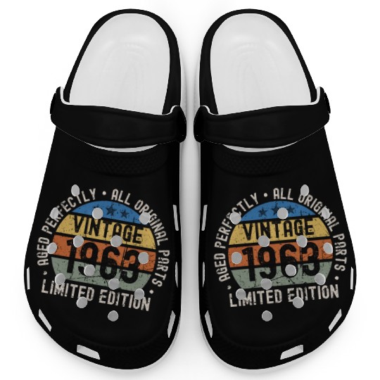 60th Birthday Vintage 1963 Clogs